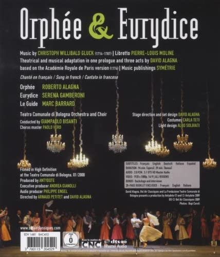 Gluck: Orphee & Eurydice (Alagna, Gamberoni, Barrard/Bologna/Bisanti) [2009] [Region Free] [2010] - Drama [Blu-ray]
