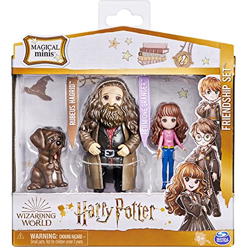 Wizarding World Magical Minis Hermione and Rubeus Hagrid Friendship Set with Col