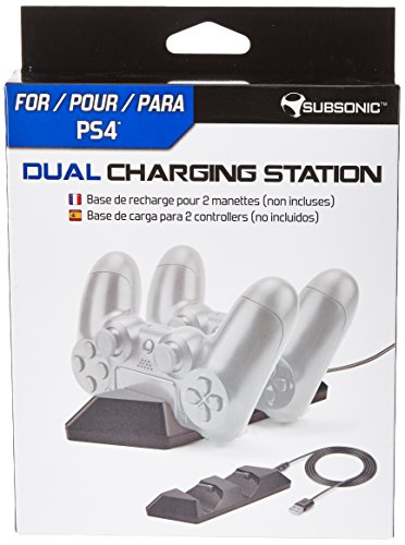 SUBSONIC – Ladestation für 2 Playstation 4 Controller – PS4 Dual Charging S