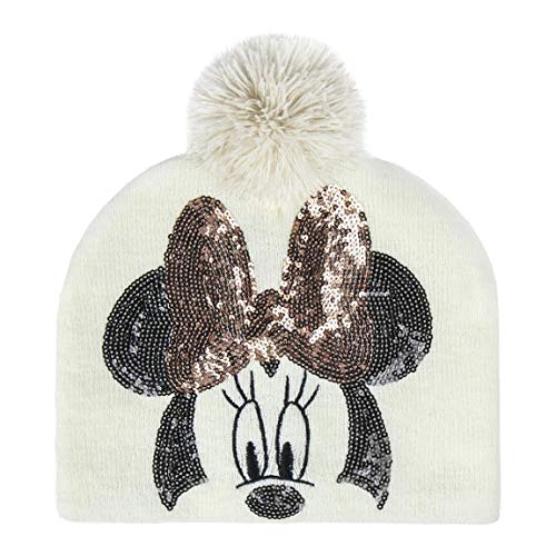 ARTESANIA CERDA Unisex_Adult Gorro Pompon Minnie Beanie, Weiß (White 29), One S