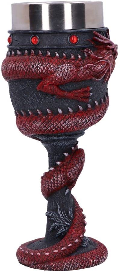 Nemesis Now Dragon Coil Kelch, Rot, 20 cm