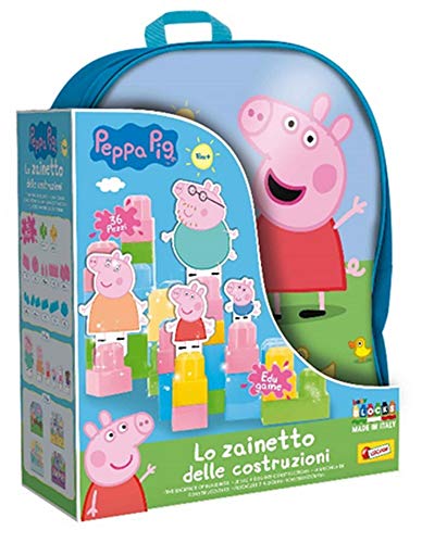 Lisciani 82674 1st Age Games – Peppa Pig Rucksack – Babyblock 36 Stück – 82674-ca