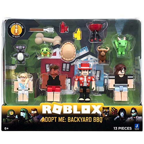 Roblox ROG0190 Celebrity Collection-Adopt Me: Backyard BBQ Four Figure Pack [Inc