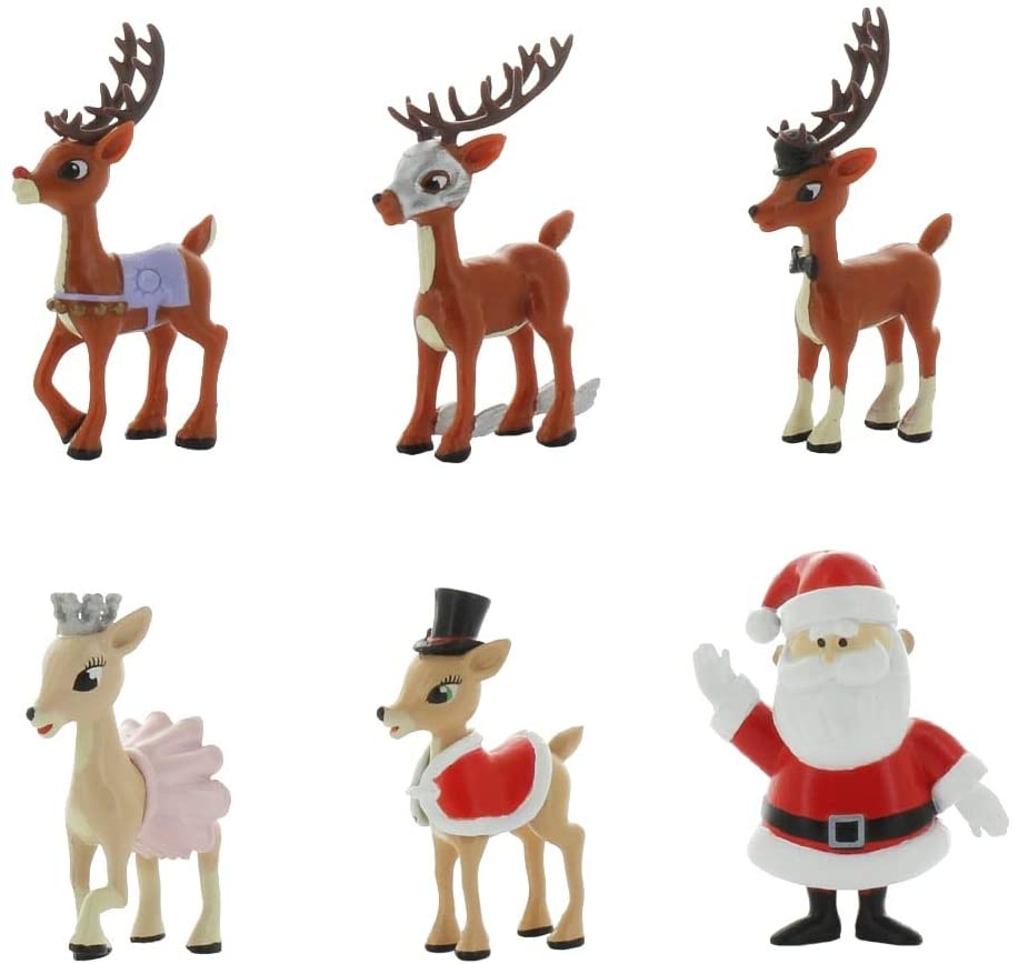 Team Rudolph Rein2 Rudolph The Red-Nosed Reindeer Mini Figure Series 1.5-5 Pack de sacs en aluminium