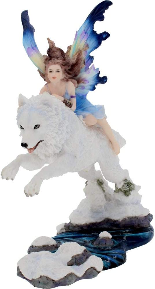 Nemesis Now Free Spirit - Fairy and Wolf Figurine 23.5cm 5