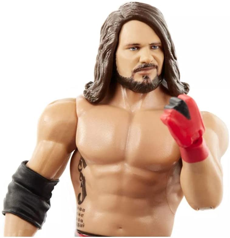 WWE AJ Styles Top Picks Figura de acción de lucha libre Mattel articulado coleccionable