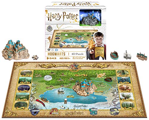 4D-Stadtbild Harry Potter Mini-Puzzle Hogwarts-Puzzle (543 Teile)