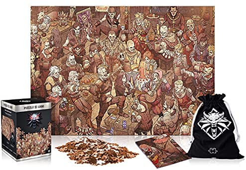 Good Loot The Witcher 3: Wild Hunt Geburtstag – 1000 Teile Puzzle 68 cm x 48 cm | inklusive Poster und Tasche | Spielgrafiken für Erwachsene und Jugendliche