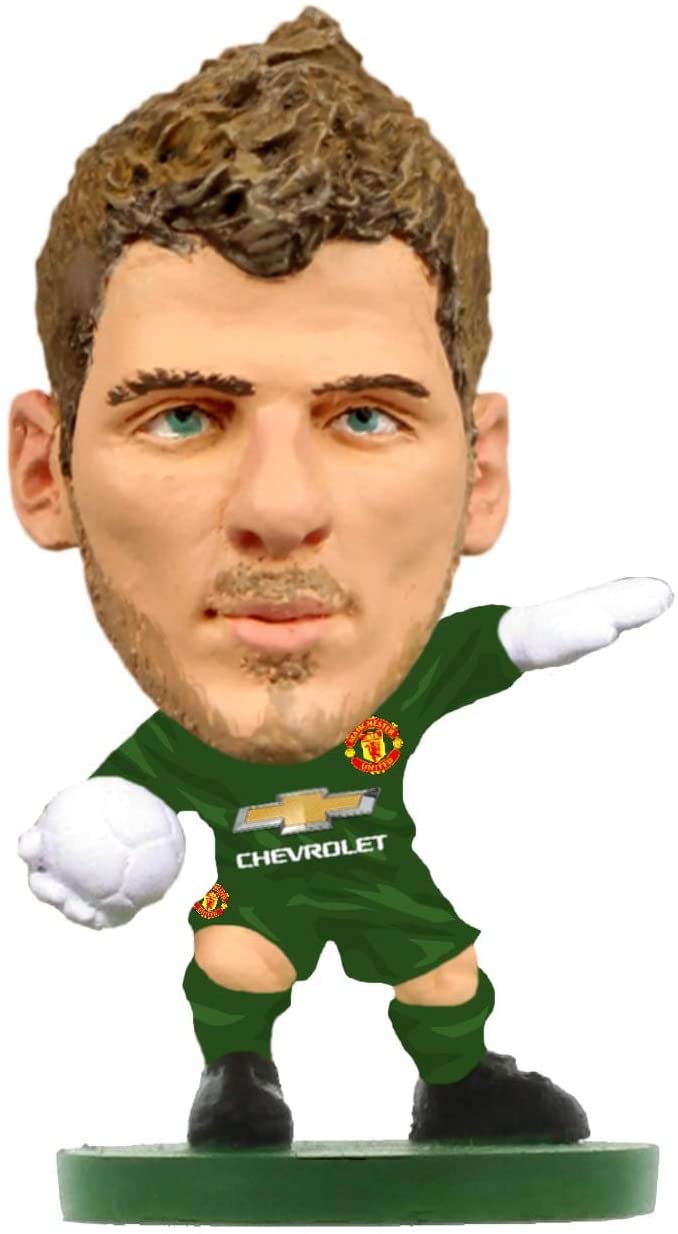 SoccerStarz SOC025 Man Utd David De GEA-Home Kit (2019 Version) /Figures, Green