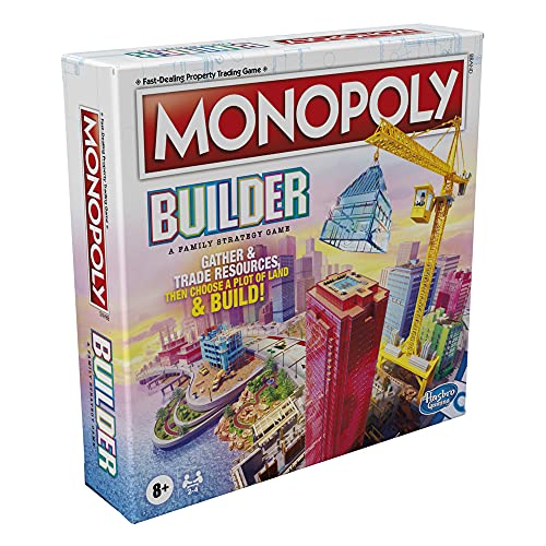 Monopoly Builder Board Game, Strategy Game, Family Game, Games for Children, Fun