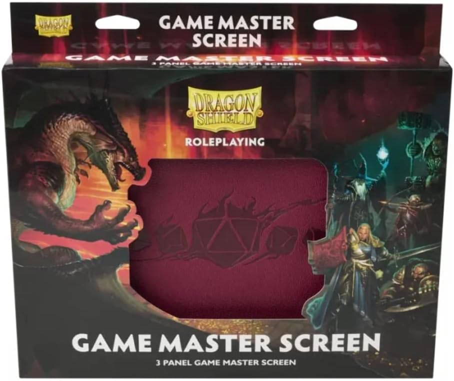 Dragon Shield Game Master Bildschirm Blutrot