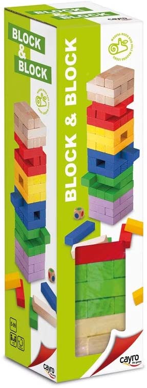 Cayro - Block & Block Colors Basic - Wooden Set - Wooden Blocks - 170
