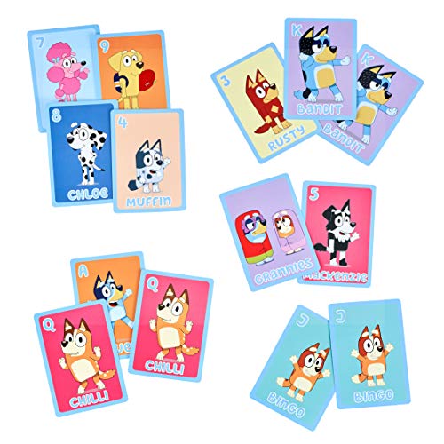 Bluey 5-in-1-Kartenspielset: 53 Jumbo-Spielkarten mit verspielten Bluey-Versionen