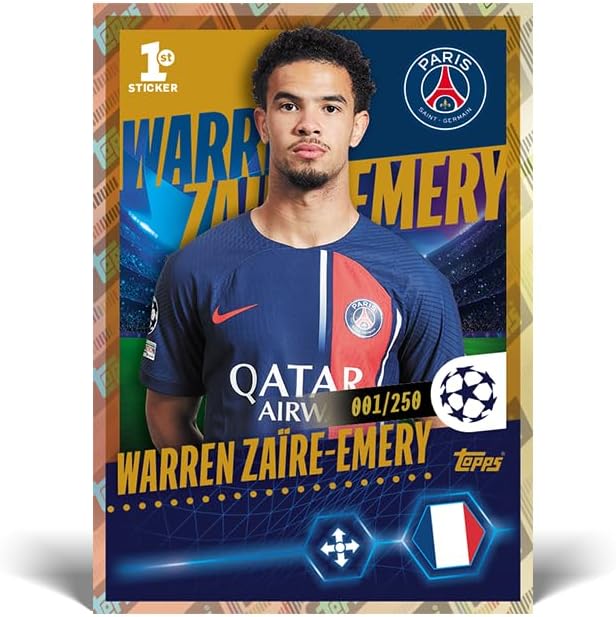 Topps UEFA Champions League Stickers - Multipack (6 packets/48 Stickers)