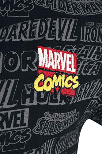 Marvel Comics - Comic Titles Men's T-Shirt (XL) Black