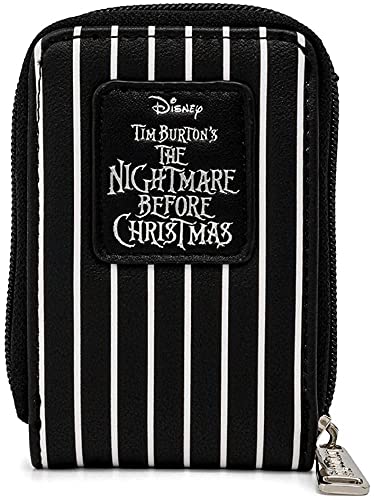 Loungefly Disney NBC Jack Skellington Suit Akkordeon-Geldbörse, Schwarz, Einheitsgröße