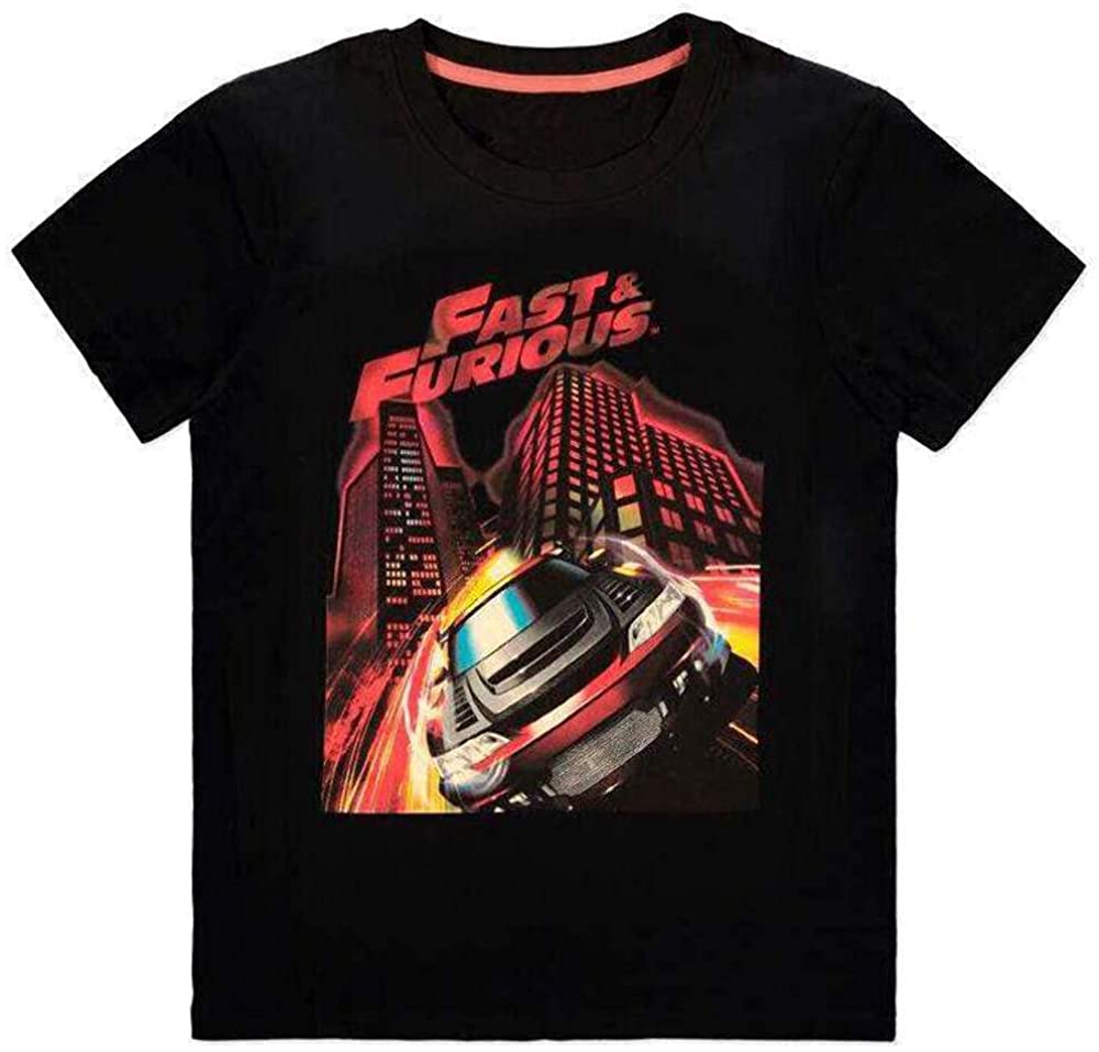 Difuzed Universal – Fast &amp; Furious – City Drift – Herren-Kurzarm-T-Shirt (X