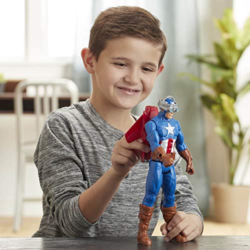 Marvel Avengers Titan Hero Series Blast Gear Captain America 30 cm Speelgoed