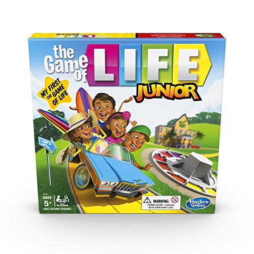 Hasbro Gaming The Game of Life Junior Board Game for Kids From Age 5, Game for 2