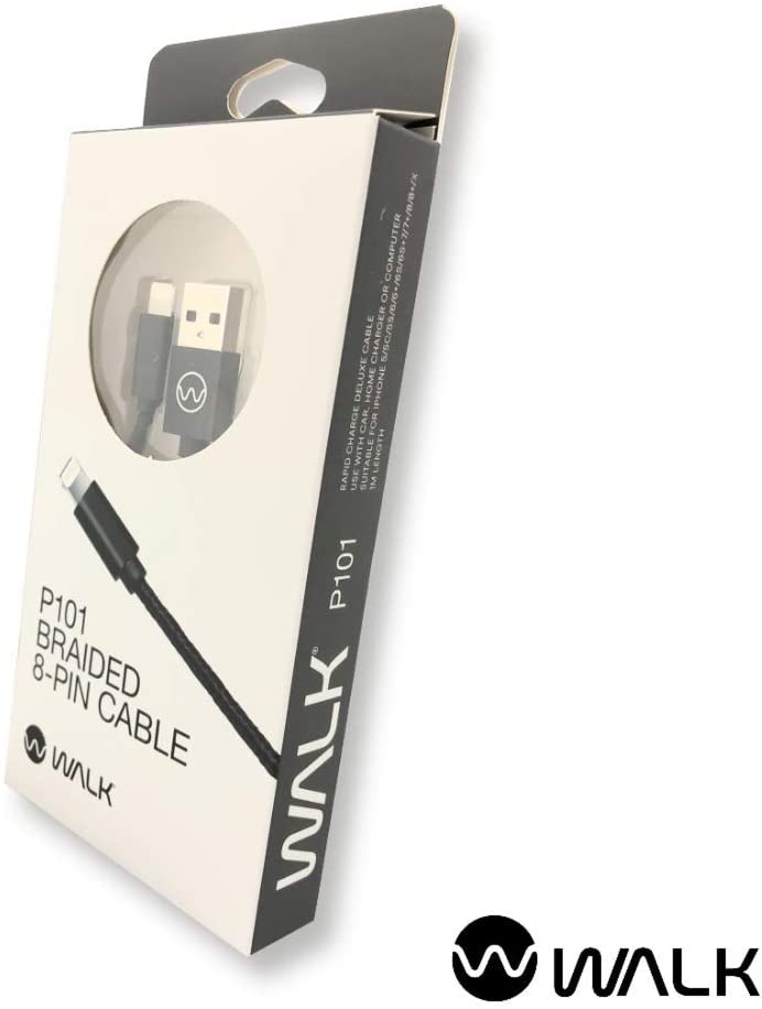 Walk Audio Nylon 8 Pin Ladekabel 1M für Mobiltelefone