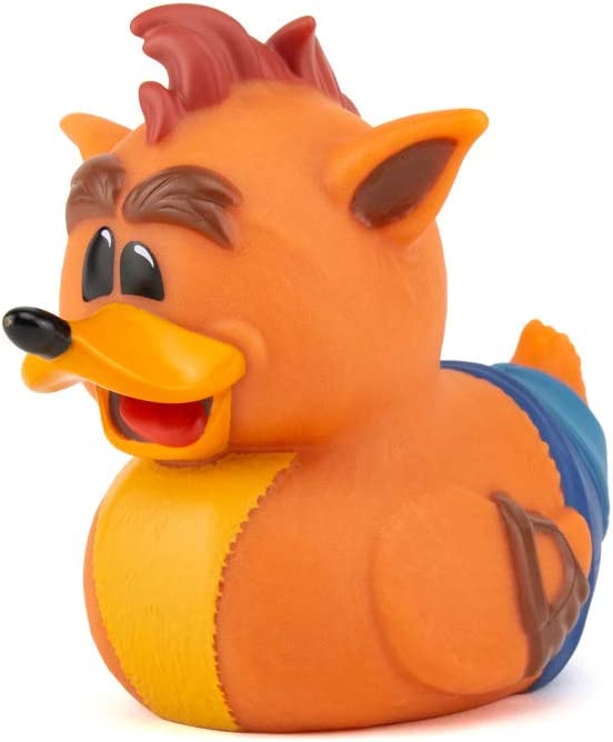 TUBBZ Crash Bandicoot Crash-Sammlerfigur aus Gummiente – Offizielle Crash Bandicoot-Ware – Einzigartiges Sammler-Vinylgeschenk in limitierter Auflage