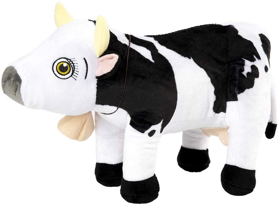 La Granja De Zenón Zenon Farm - DX (Bandai 8000) Cow Lola, DX Peluche 20 cm Black White