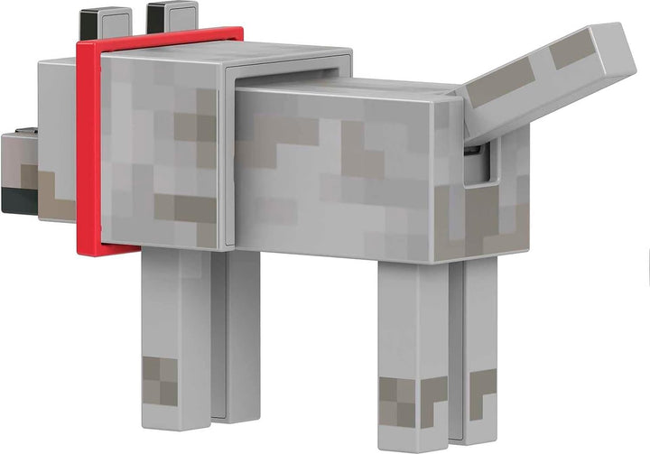 Minecraft Diamond Wolf Actionfigur mit Zubehör inklusive Magnetknochen, 5