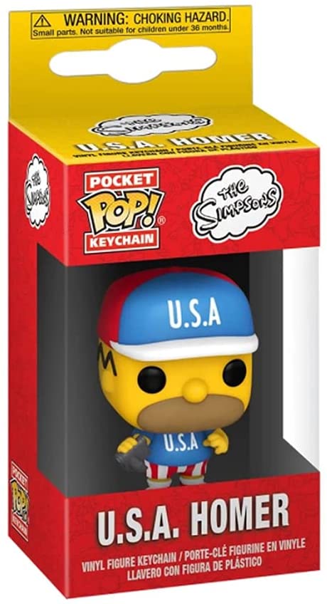 The Simpsons U.S.A. Homer Funko 53761 Pocket Pop!