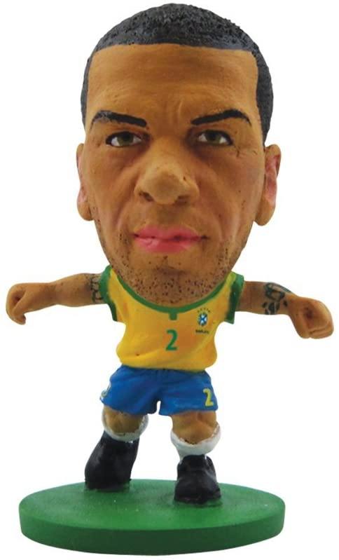 SoccerStarz Brazil International Figure Blister Pack Featuring Dani Alves in Home Kit - Yachew