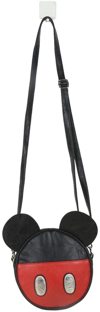 Cerda Bolso Bandolera Mickey Casual Tagesrucksack, 18 cm, Schwarz (Negro)