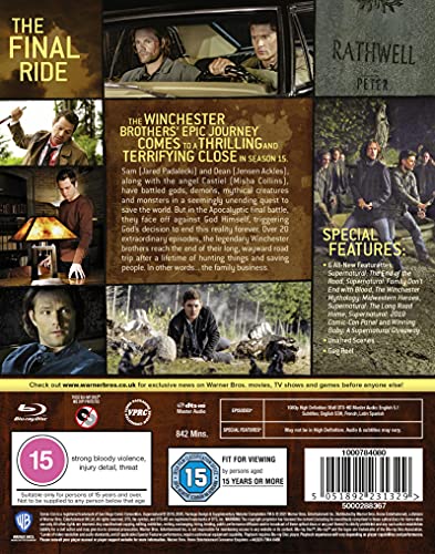 Supernatural: Season 15  [2019] [Region Free] -  Mystery [Blu-ray]