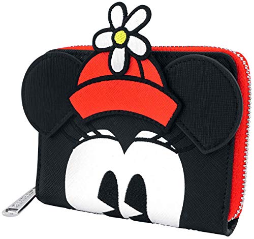 Mickey Mouse Loungefly - Minnie Polka Dot Damen Geldbörse Schwarz-Weiß-Rot, Kunstleder