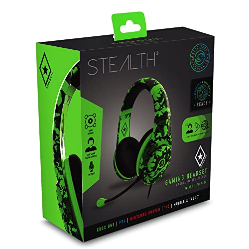 Stealth Renegade Neon Green Camo Over-Ear-Gaming-Headset PS4/PS5, XBOX, Nintendo