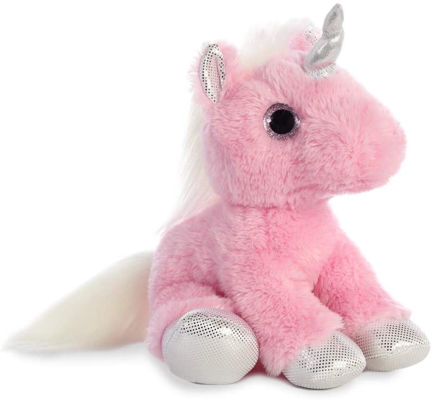 AURORA, 60853, Sparkle Tales, Blossom Unicorn, 12In, Soft Toy, Pink