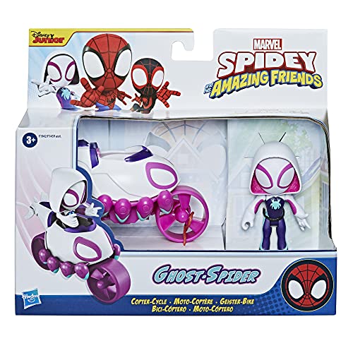 Hasbro Spidey and his Amazing Friends SAF GHOST SPIDER COPTER CYCLE