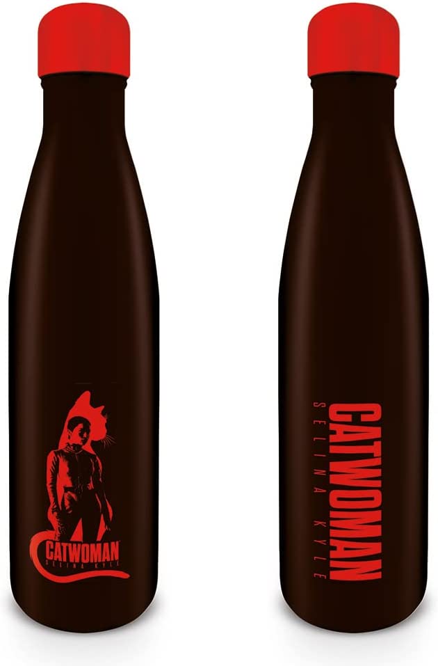 The Batman Metal Bottle (Catwoman Design) Metal Drinks Bottle 19oz/540ml - Offic