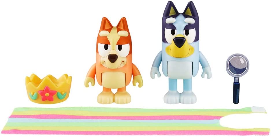 Bluey Queens Bingo &amp; Bluey Figure 2er-Pack