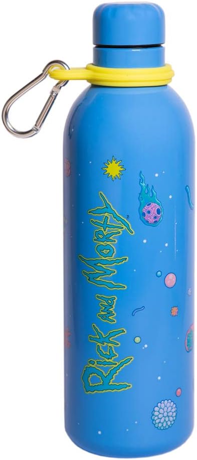 Official Rick and Morty Water Bottle-Sports Bottle 500ml / 17oz, Stainless Steel