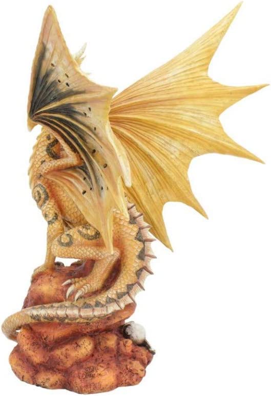 Nemesis Now Adult Desert Dragon Anne Stokes 24.5cm Figurine, Resin, Yellow, One
