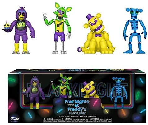 Five Nights at Freddy's Black Light #1 2" Figure 4 Pack