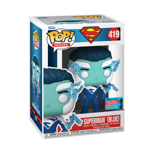 Superman (Blue) Exclusive Funko 58593 Pop! Vinyl #419