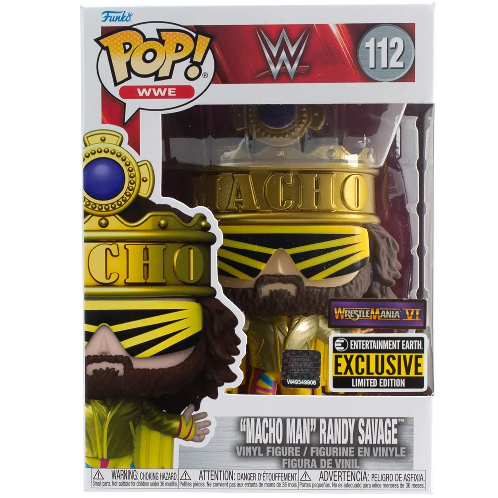 WWE "Macho Man" Randy Savage Exclusive Funko 64369 Pop! Vinyl #112