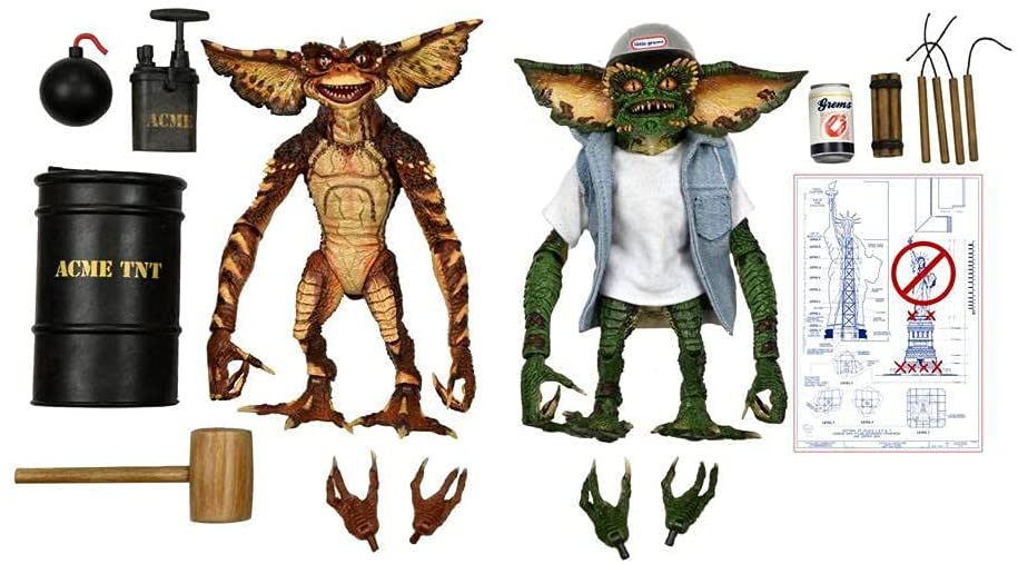 NECA GREMLINS - Ultimate Demolition Gremlins - 2 Figurines articulées 15cm