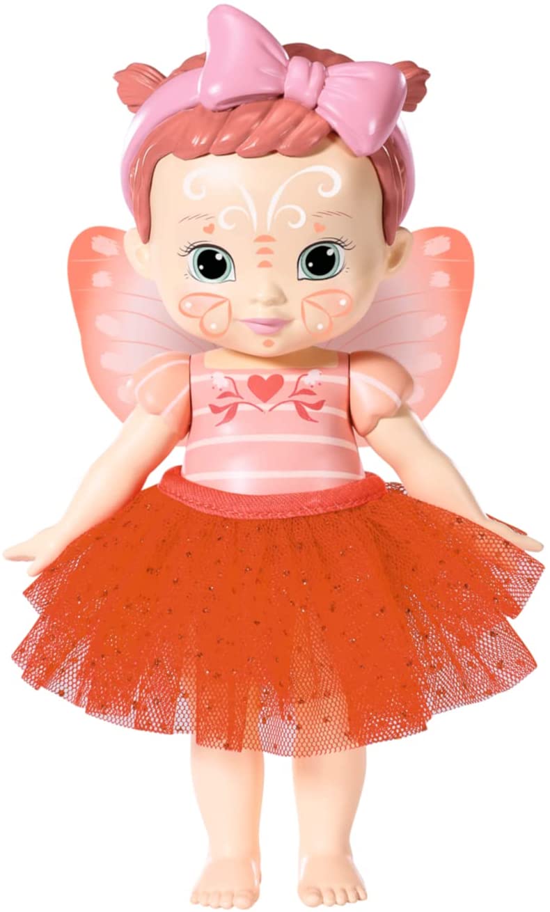 BABY born 831823 Märchenbuch Fairy Poppy – 18 cm große, flatternde Flügel – inklusive Puppe