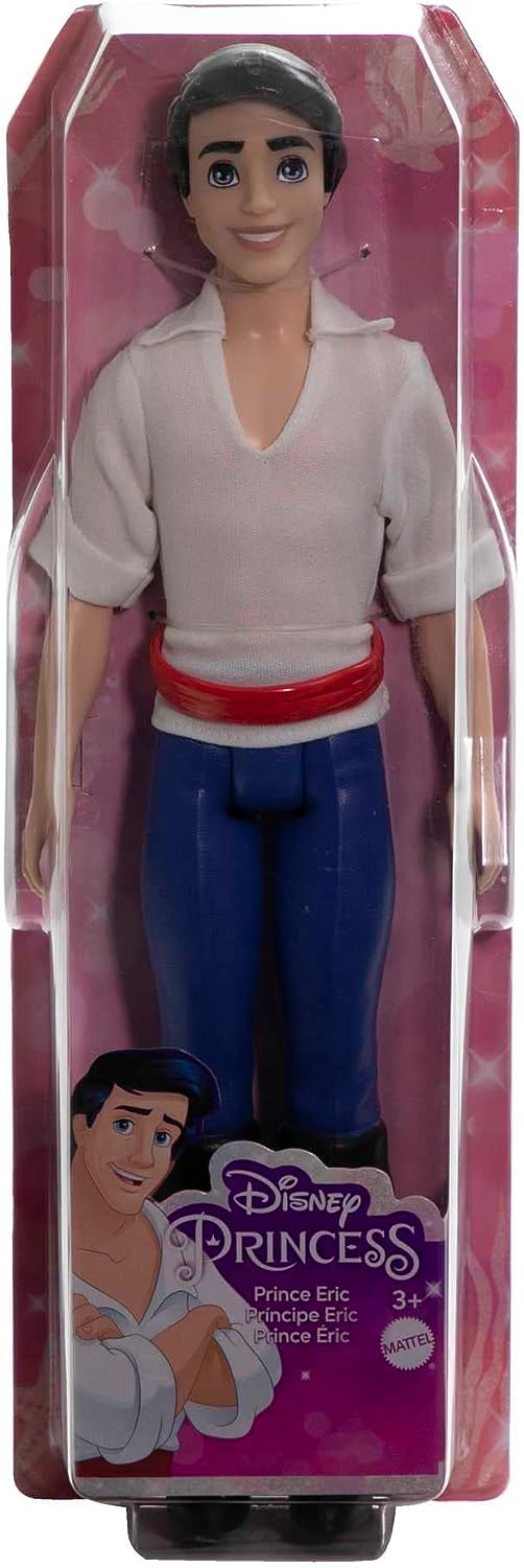 Disney Princess Toys, Posable Prince Eric Fashion Doll in Signature Look Inspired by the Disney Movie The Little Mermaid