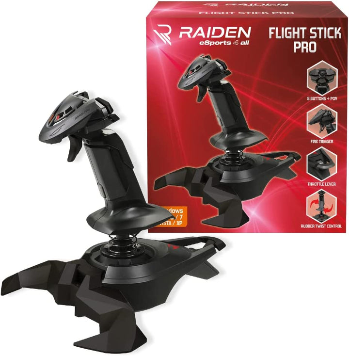 Raiden - Joystick mit Gas für Flugsimulator - Flight Stick Pro Controll