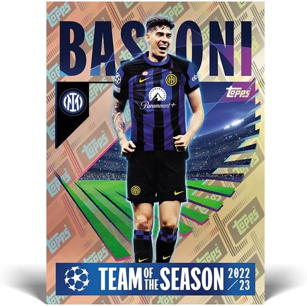 Topps UEFA Champions League Stickers - Mega Booster Pack (10 packets/80 Stickers