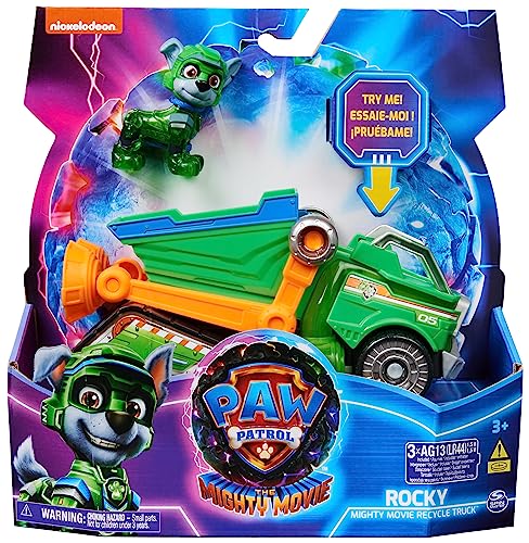 Paw Patrol: The Mighty Movie Rocky Recycling Lorry Playset - Lights, Sounds & Action Figure (6067508) 2