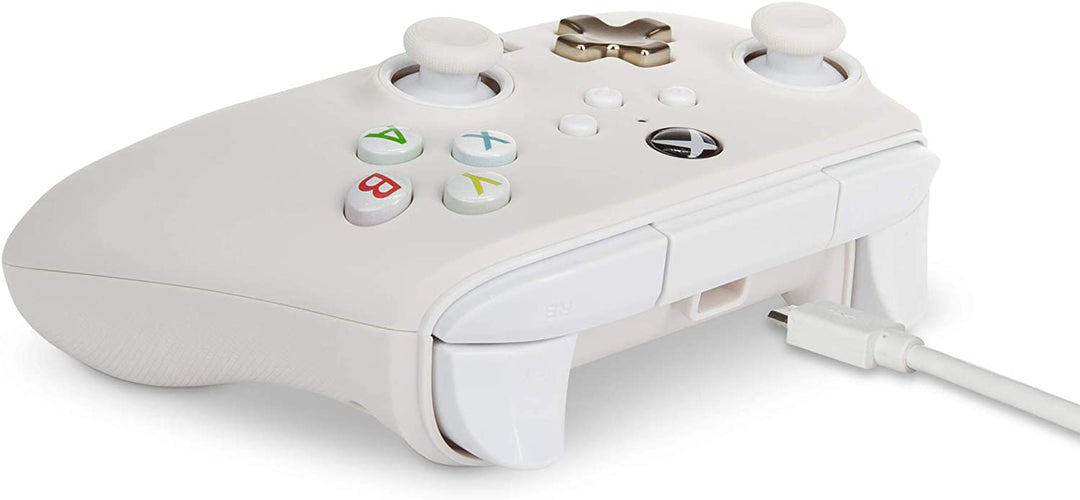 PowerA Enhanced Wired Controller für Xbox – Mist, Weiß, Gamepad, kabelgebundener Videoga