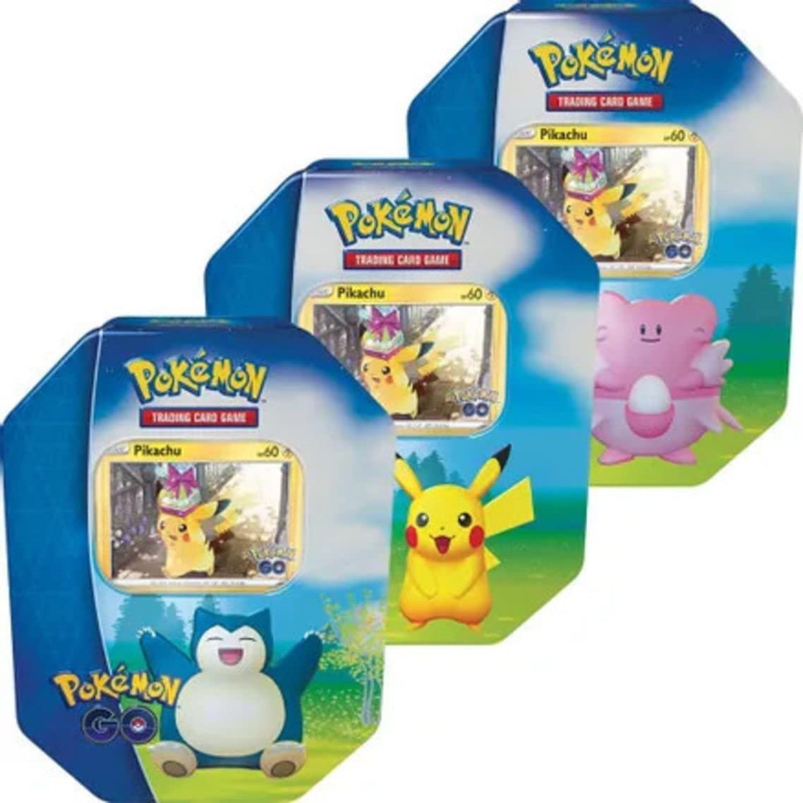 Pokémon TCG: Pokémon GO Tin – Random Design (Pikachu, Snorlax, or Blissey) 1